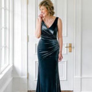 Royal Blue Revelry Dawson Velvet dress